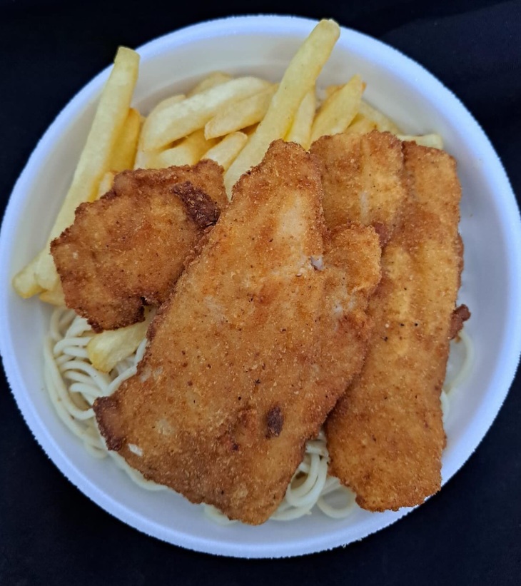 Marmitex de filé de Merluza
