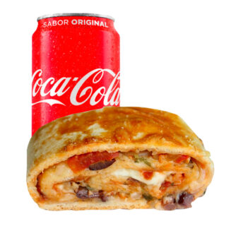 Pizza enrolada + 1 Coca-Cola 350ml